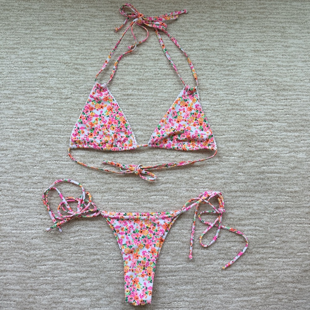 Kulani kinis floral tie bikini